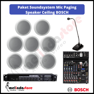 Paket Soundsystem Mic Paging Speaker Ceiling BOSCH LHM0606 - 8 Speaker